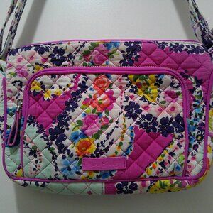 Vera Bradley RFID Little Hipster Crossbody Purse WILDFLOWER PAISLEY Floral